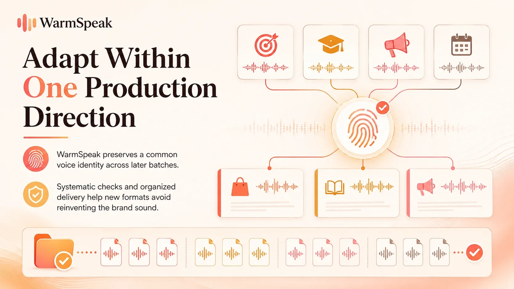 Adapt within one production direction